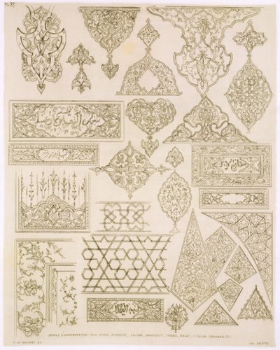 Details of Ornamentation for Arms, Borders, Manuscripts etc., from 